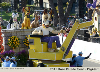 DigAlert 2015 Rose Parade Float Picture