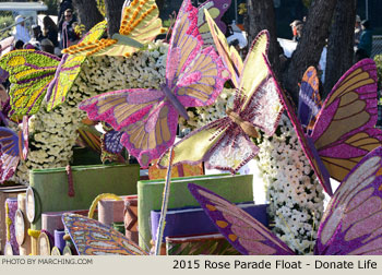 Donate Life 2015 Rose Parade Float Picture