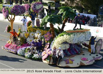 Lions Clubs International 2015 Rose Parade Float Picture