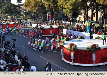 2015 Rose Parade Opening Production Picture