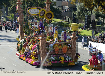 Trader Joes 2015 Rose Parade Float Picture