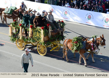 United States Forest Service 2015 Rose Parade Float Picture