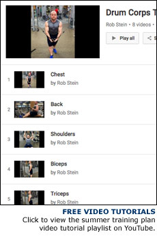 FREE VIDEO TUTORIALS. Click to view the summer training plan video tutorial playlist on YouTube.